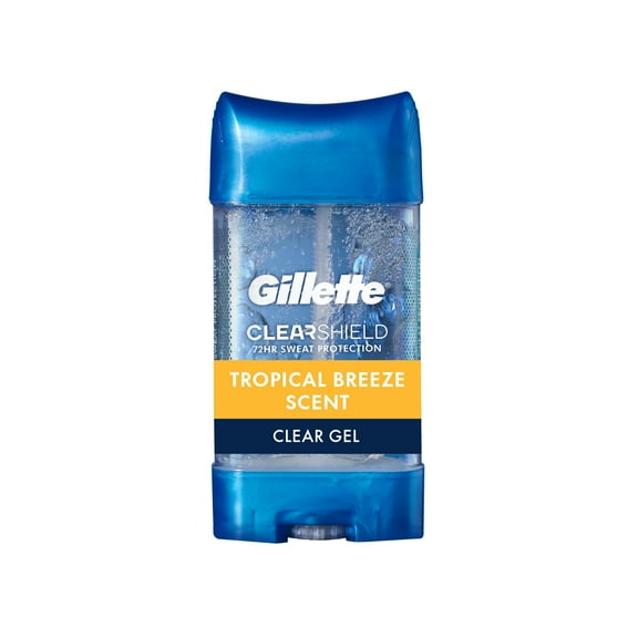 Gillette Clear Gel Antiperspirant and Deodorant for Men Tropical Breeze Scent 3.8 oz