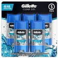 thumbnail image 1 of Gillette Clear Gel Men’s Deodorant, Cool Wave (3.8 oz., 5 pk.), 1 of 3