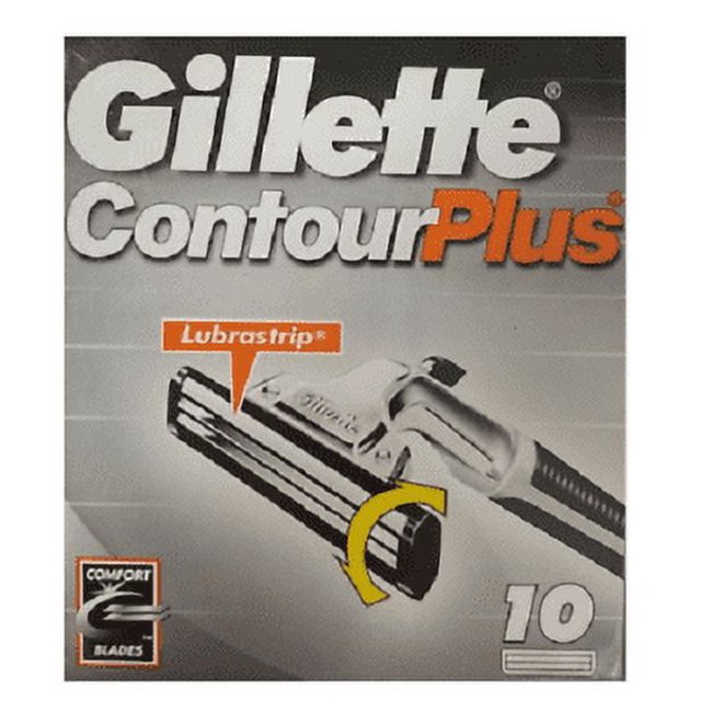 Gillette Contour Plus Razor Blade, 10 Cartridges FITS ALL ATRA RAZORS