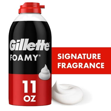 Gillette Foamy Classic Shave Foam for Men, Original Scent, 11 oz