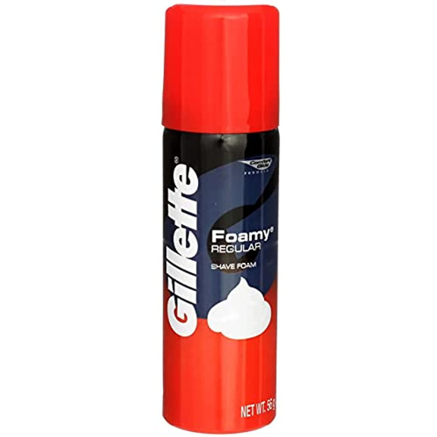 Gillette Foamy Shave Cream, Regular, 2 Oz (56 G) (Pack Of 3)