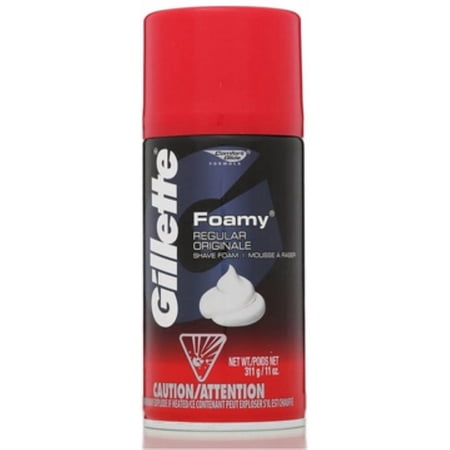 Gillette Foamy Shave Foam Regular 11 oz (Pack of 4)