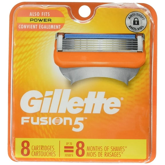 Gillette Fusion Advanced 5 Power Cartridges, Flexible Comfort, 8ct, 2-Pack