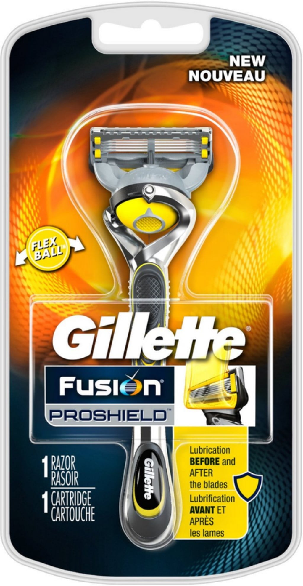 Gillette Fusion ProShield Men's Razor with Blade Refill 1 ea (Pack of 3)