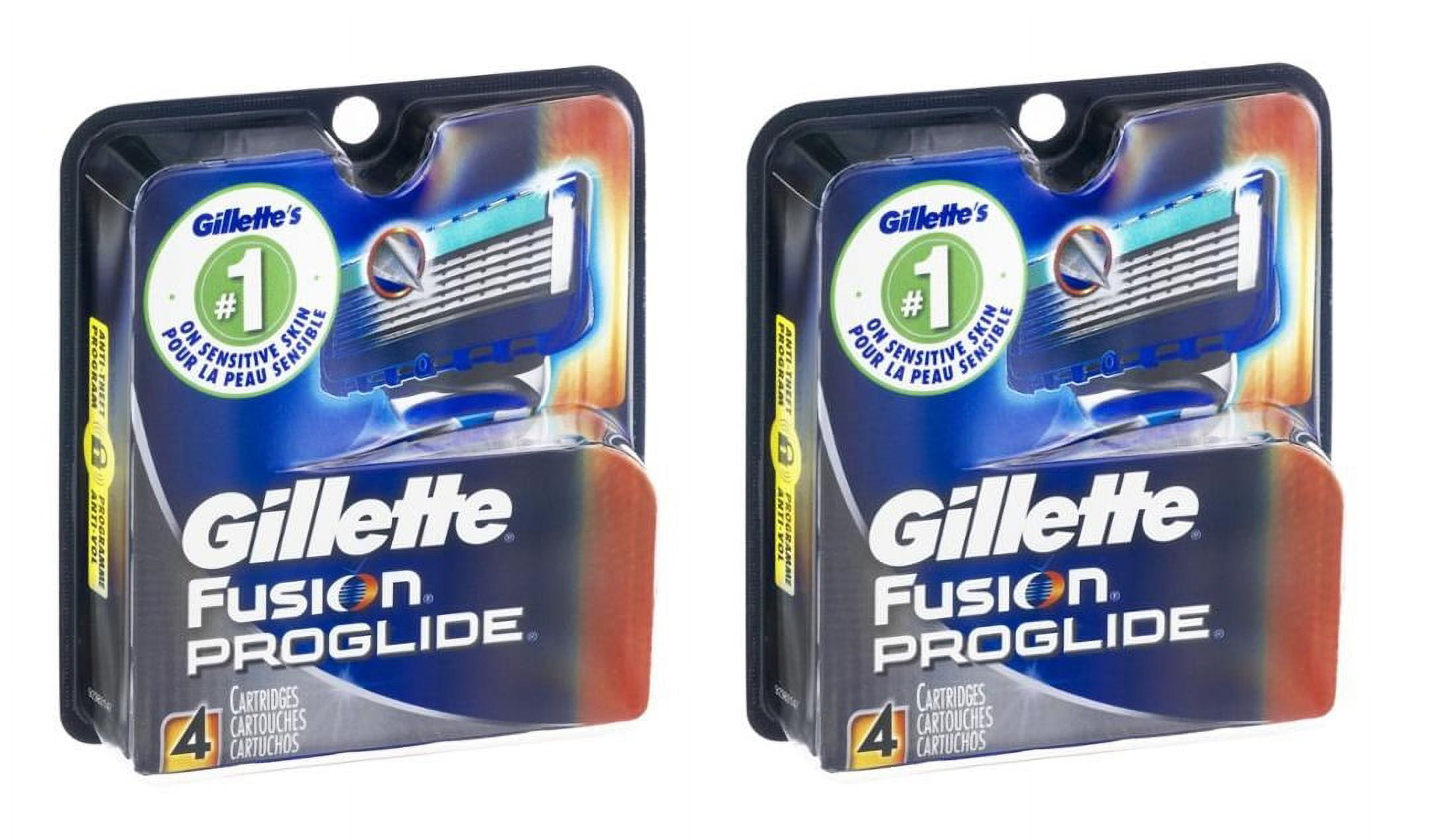 Gillette Fusion Proglide Refill Cartridges 4 Ct (Pack of 2)
