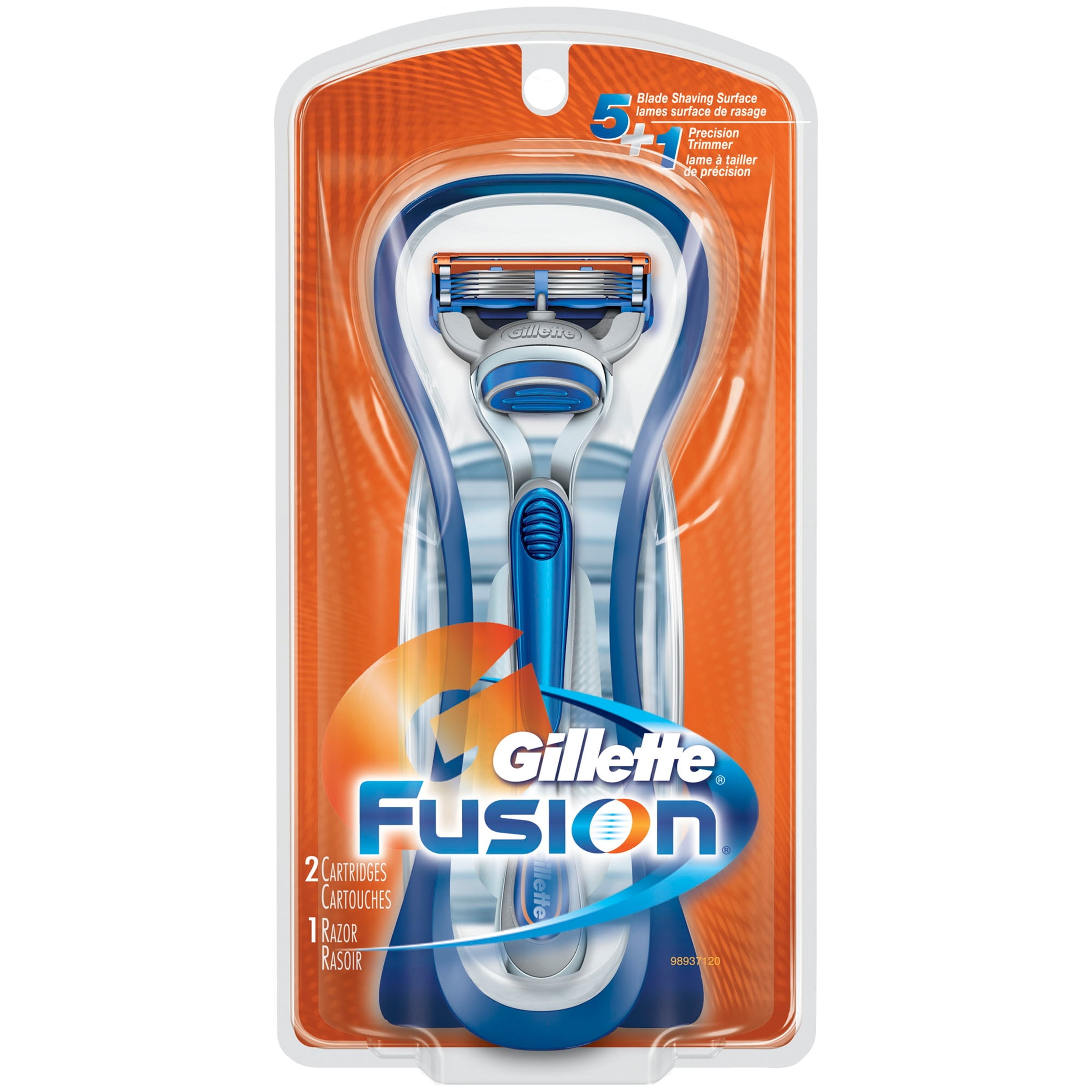 Gillette Fusion Razor & Replacement Cartridges 2 pc Pack