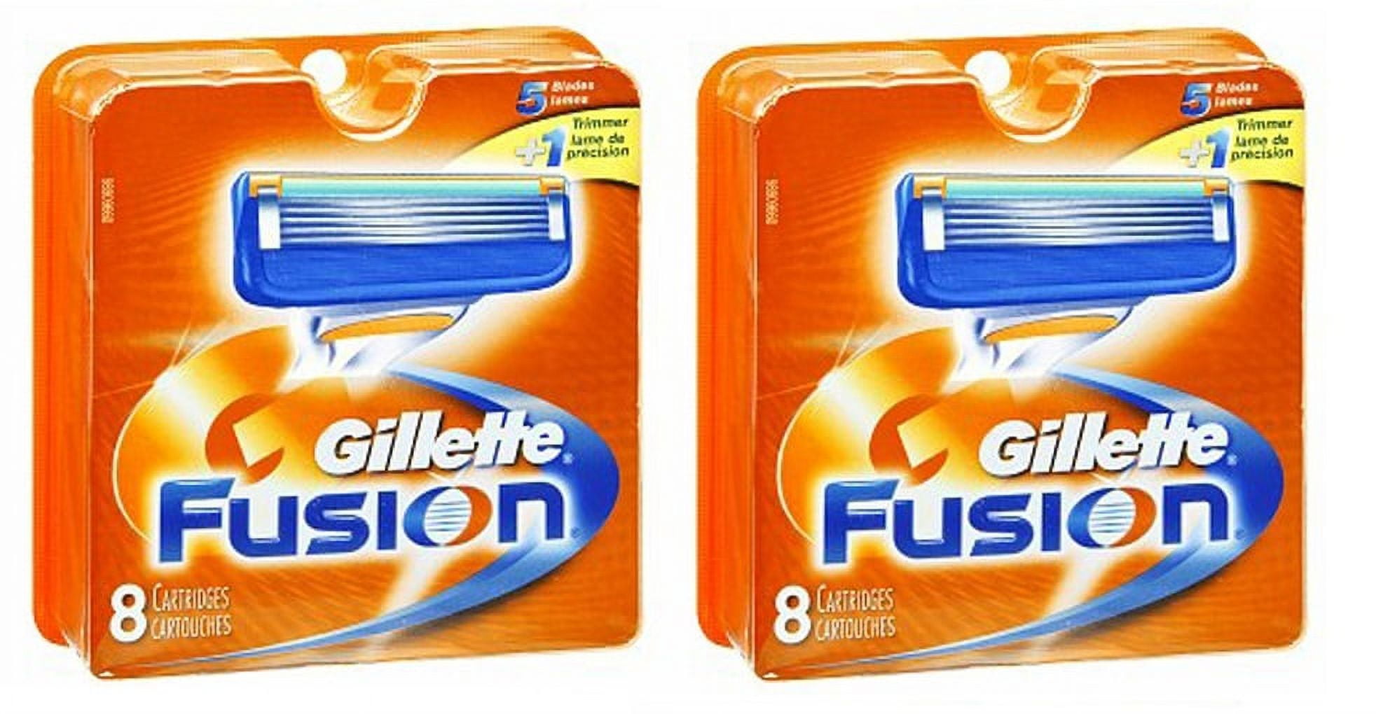 Gillette Fusion Refill Razor Blade Cartidges, 8 Ct. (Pack of 2) + Yes to Coconuts Moisturizing Single Use Mask