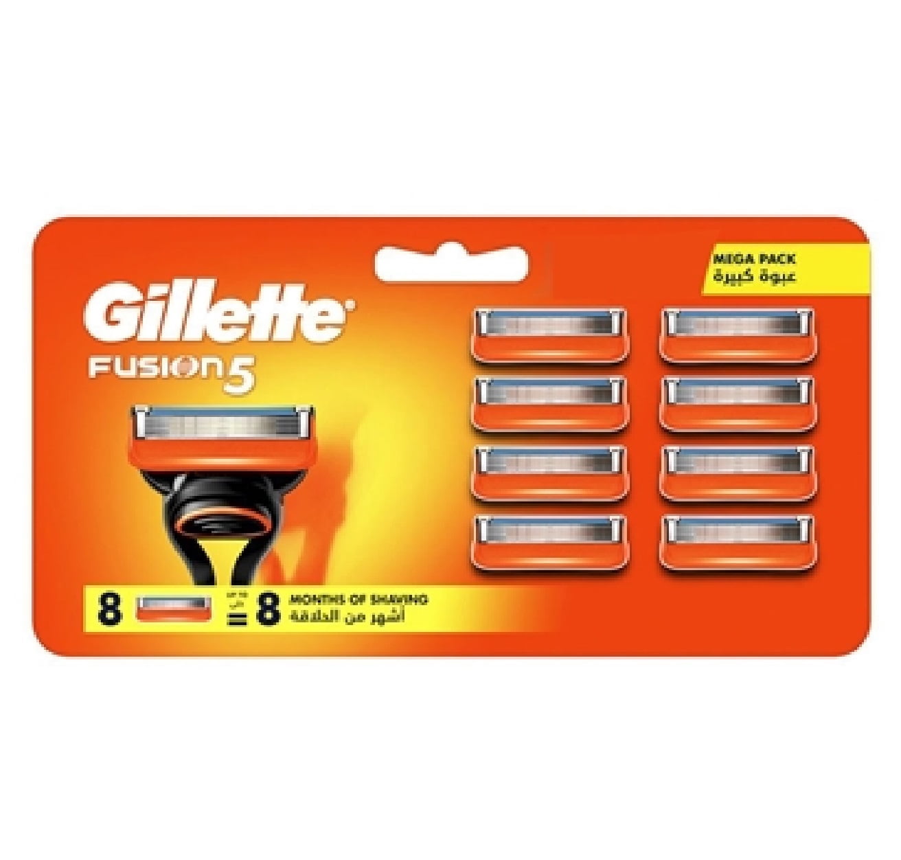Gillette Fusion5 Manual Regular Refill Blade Cartridges, 8 Count