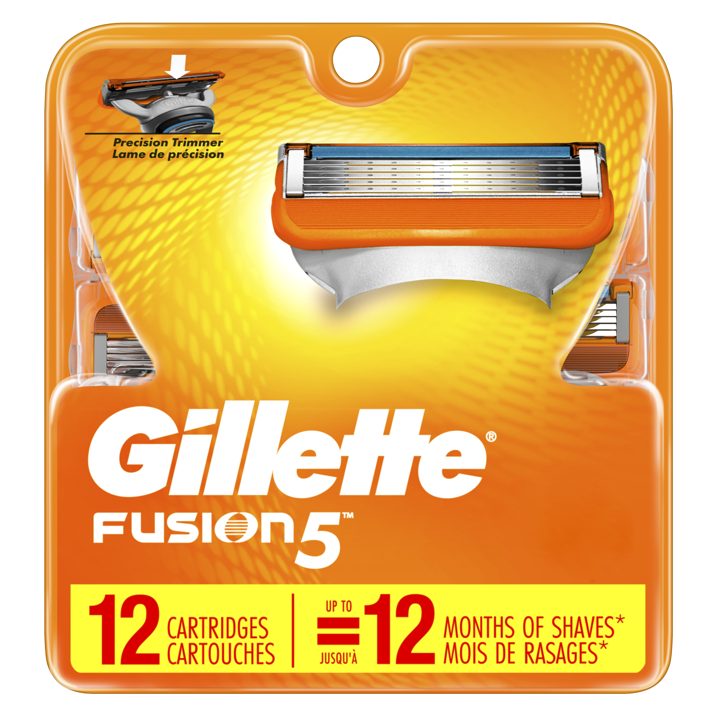 Gillette Fusion5 Men's Razor Blade Refills, 12 Count - image 1 of 10