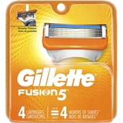 Gillette Fusion5 Mens Razor Blades, 4 Blade Refills