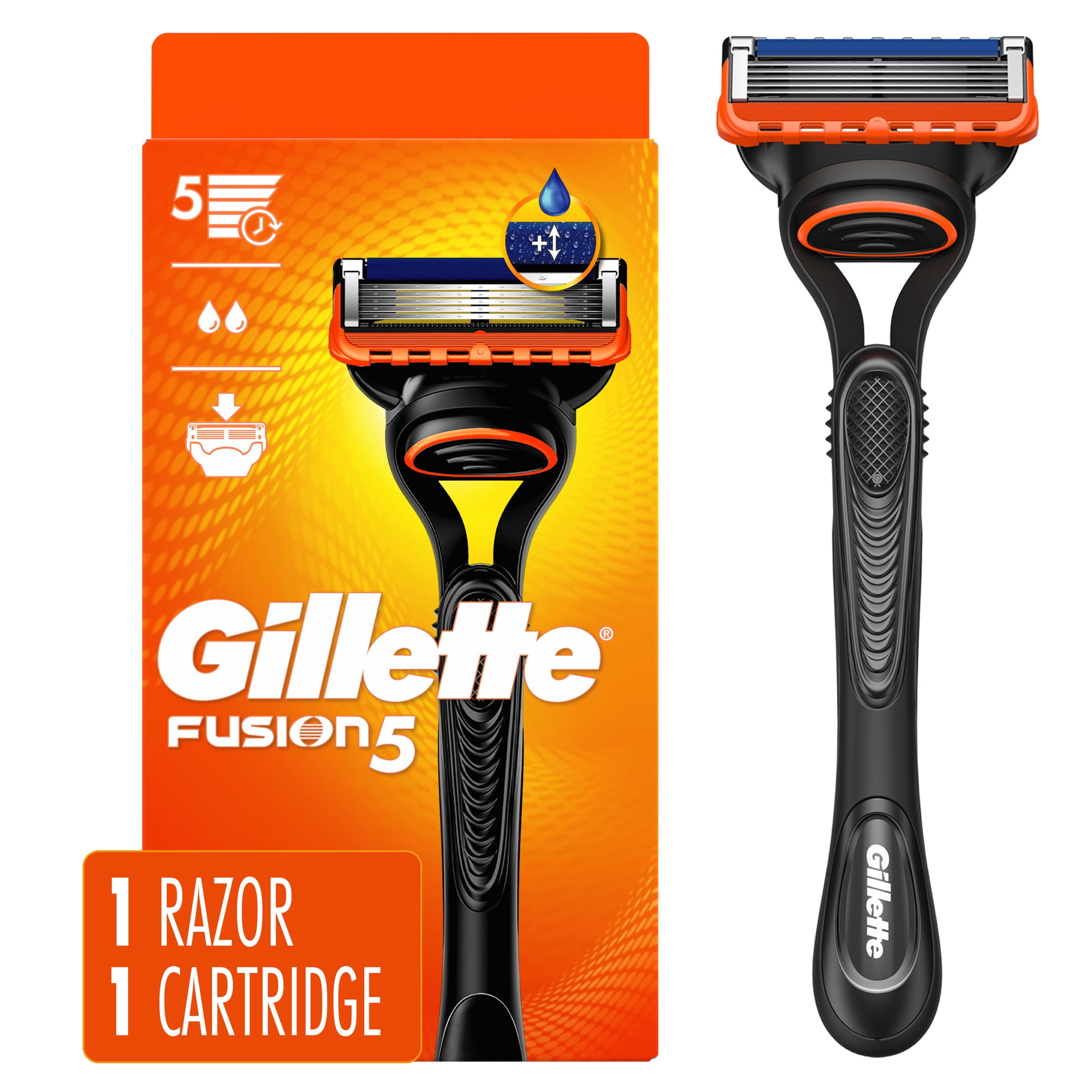 Gillette Fusion5 Shaving Razor for Men, Razor Handle, 1 Refill