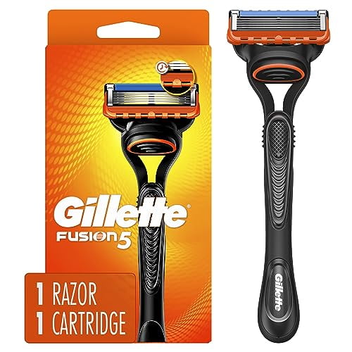 Gillette Fusion5 Shaving Razor for Men, Razor Handle, 1 Refill