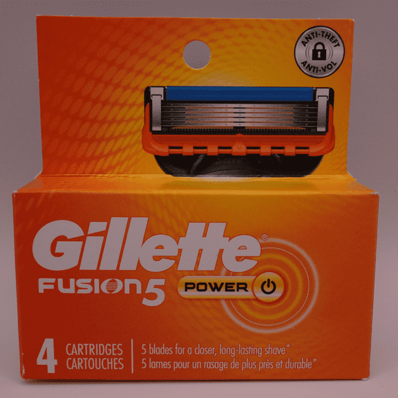 Gillette Fusion5 Power Men's Razor Blade Refill, 4 Count
