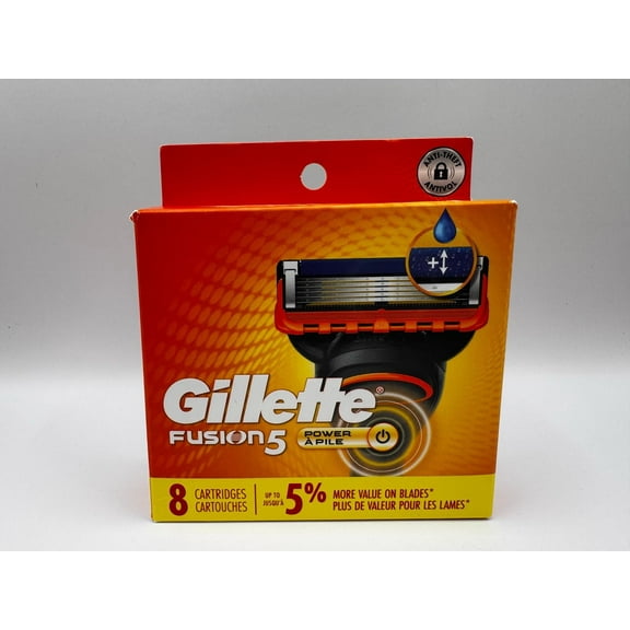 Gillette Fusion5 Power Men's Razor Blade Refill, 8 Count