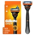 thumbnail image 1 of Gillette Fusion5 Power Men's Razor Handle, Orange, 1 Blade Refill, 1 of 12