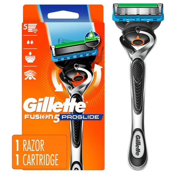 Gillette Fusion5 ProGlide Shaving Razor for Men, Razor Handle, 1 Razor Blade Refill, FlexBall Razor Handle and Precision Trimmer for Men