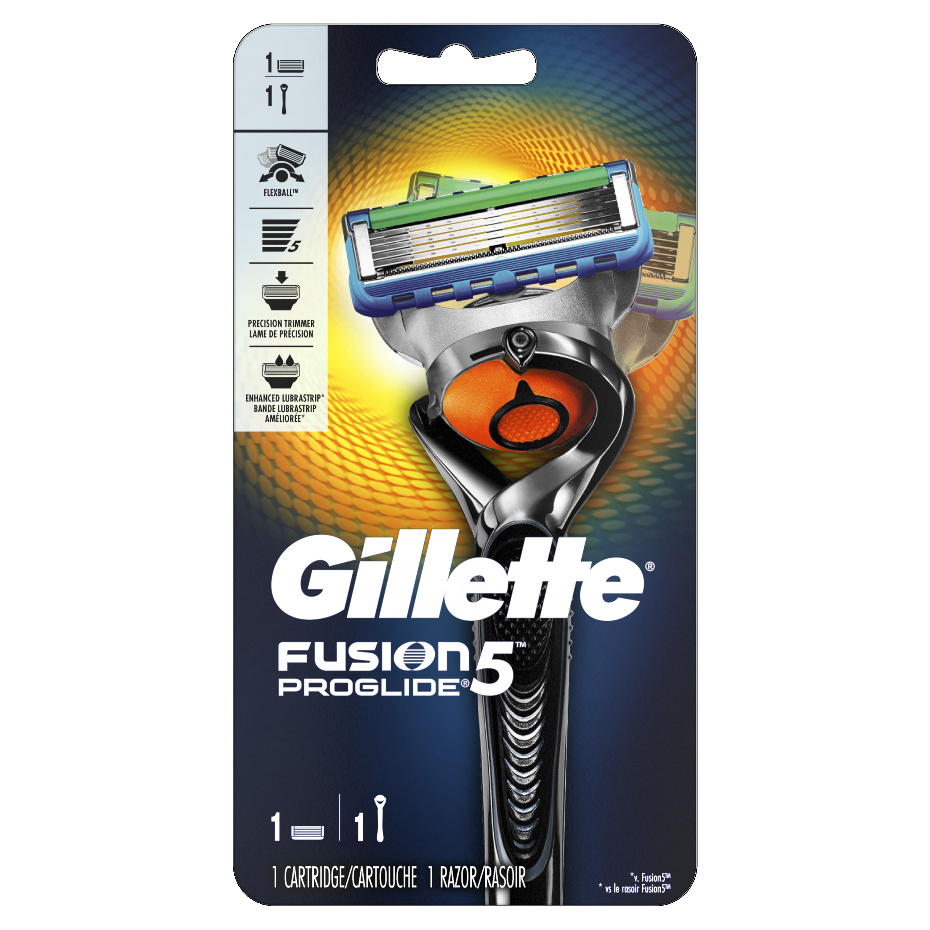 Gillette Fusion5 ProGlide Men's Razor, Handle plus 1 Blade Refill - image 1 of 6