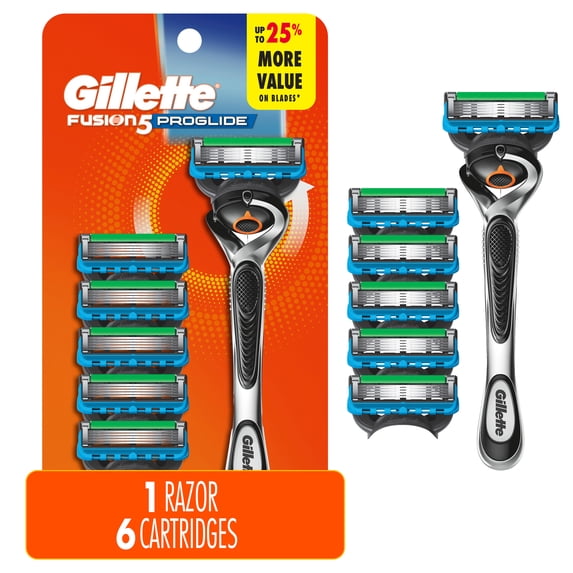 Gillette Fusion5 ProGlide Shaving Razor for Men, 1 Handle, 6 Blade Refills