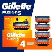 Gillette Fusion5 Razor Blade Refill ,Manual Razor Men , 4 count