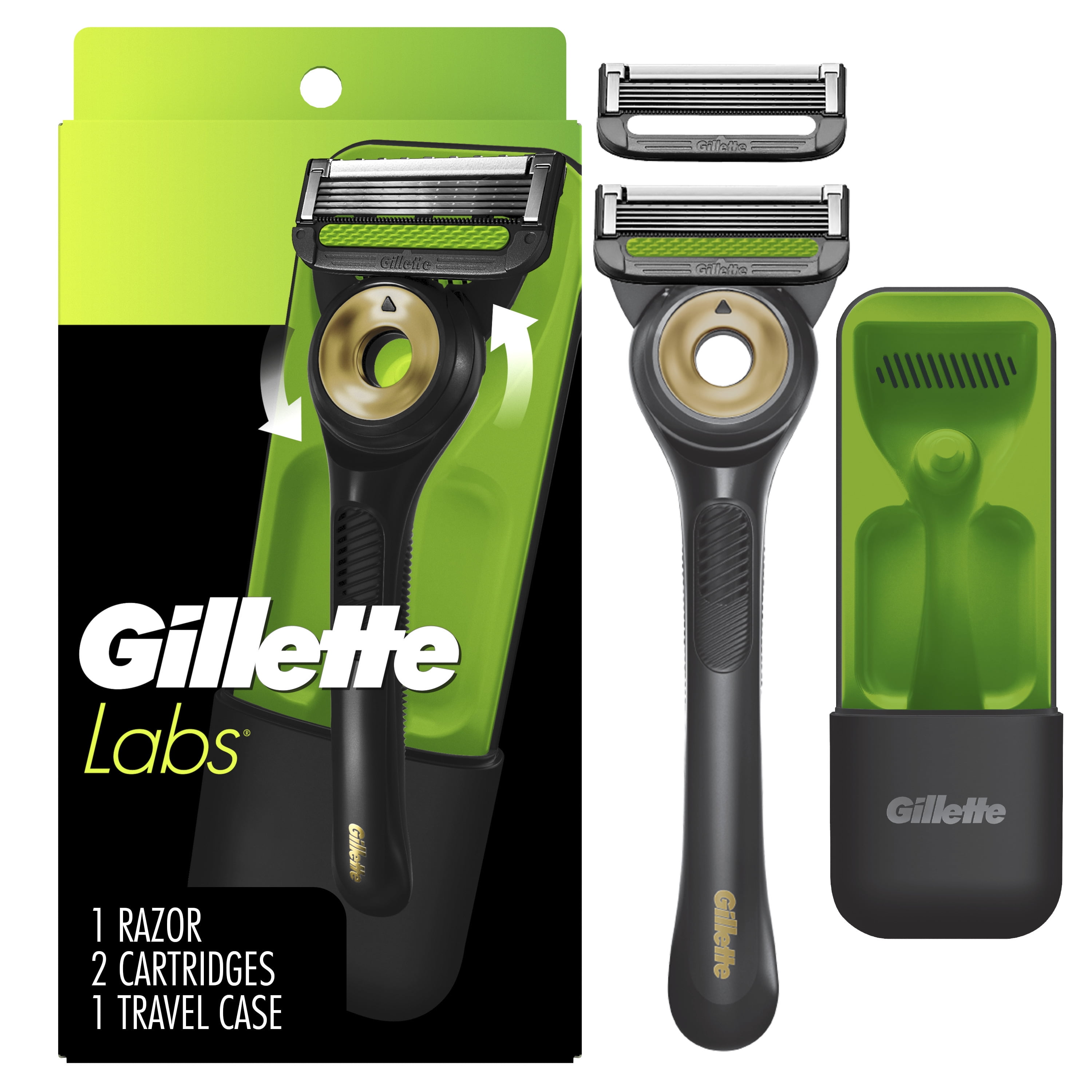 Gillette Labs Black & Gold Editionジレットラボ Gillette Labs Gold Edition Men's Razor with Built-in