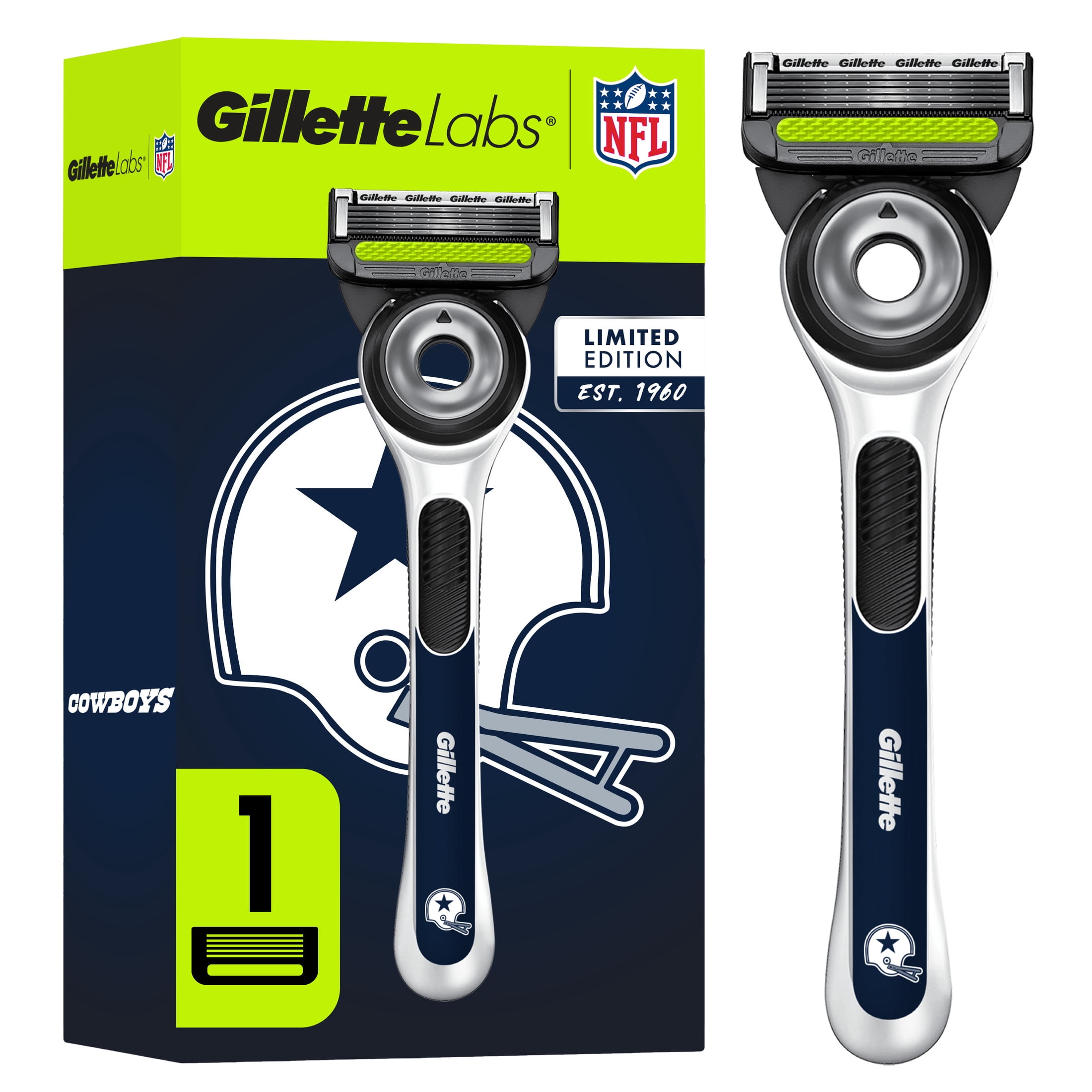 Signed A Razer Note Gillette Labs Official Cowboys Licensed Razor for Men, Perfect for Game ...