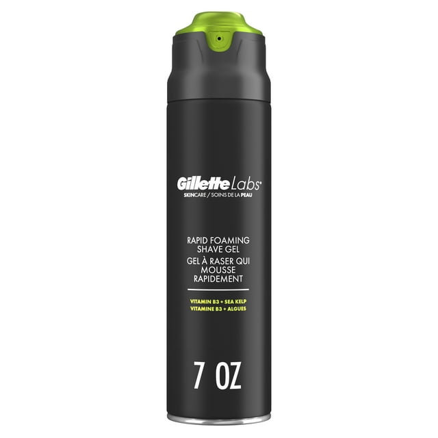 Gillette Labs Rapid Foaming Shave Gel for Men, 7 oz, Cedar Wood Scent