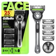 Gillette Labs Razor with Exfoliating Bar - Includes 5 Refills and Wall Hanger
