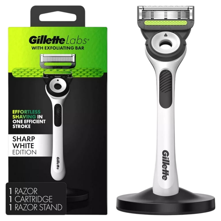 Gillette Labs Sharp White Edition Exfoliating Bar Razor with
