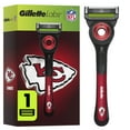 thumbnail image 1 of Gillette Labs Official Chiefs Licensed Razor for Men, 1 Handle, 1 Blade Refill, Perfect for Game Day Grooming, Gillette Labs with Exfoliating Bar, 1 of 11