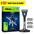 thumbnail image 1 of Gillette Labs Official Cowboys Licensed Razor for Men, 1 Handle, 4 Blade Refills, with Magnetic Stand, 1 of 11