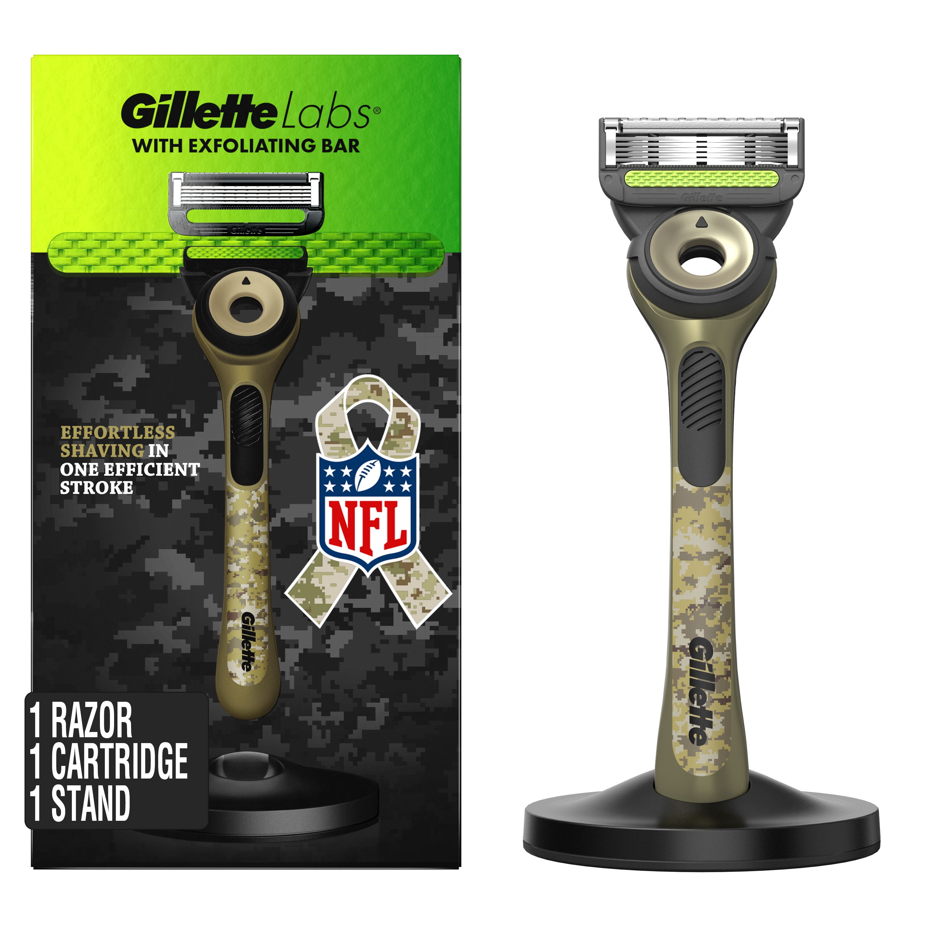 Gillette Labs with Exfoliating Bar Men's NFL Salute to Service Razor