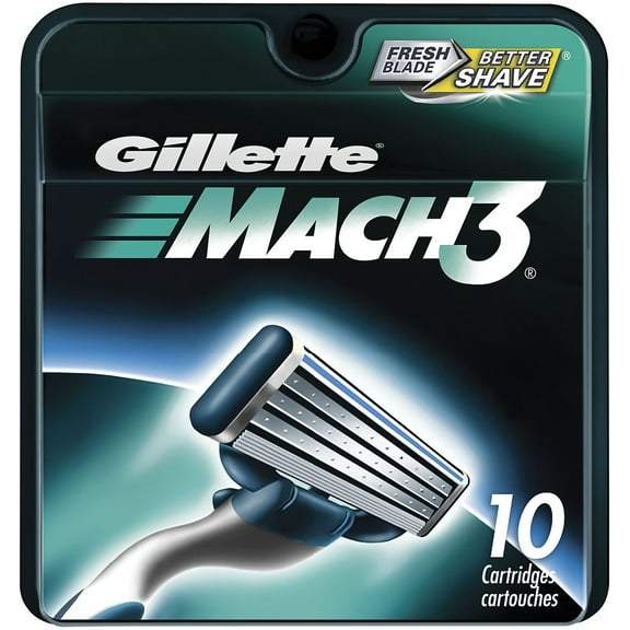 Gillette MACH3 Refill Cartridges 10 ea (Pack of 2)