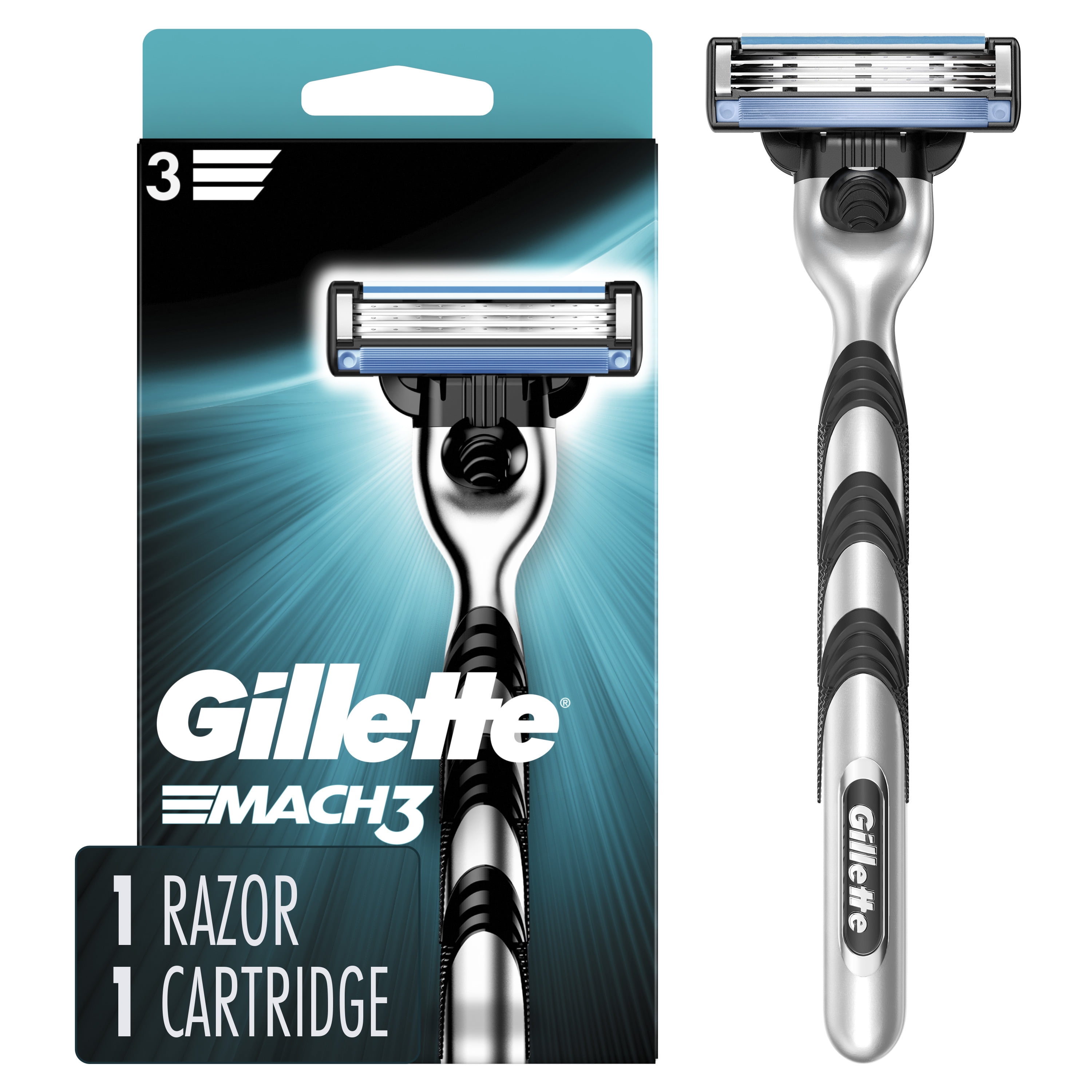 Gillette® Mach3® Men's Razor Handle + Blade Refill Cartridge, 1 ct - Metro  Market