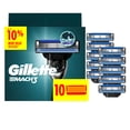 thumbnail image 1 of Gillette Mach3 Razor Blade Refills, 10ct Razor Cartridges with Lubrication Strip, 3-Blade Razor, 1 of 11