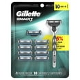 thumbnail image 1 of Gillette Mach3 Mens Razor, Includes 1 Handle, 10 Razor Blade Refills, 1 of 9
