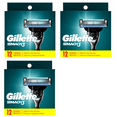 thumbnail image 1 of Gillette Mach3 Refill Razor Blade Cartridges, 12 Count (Pack of 3), 1 of 1