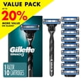 thumbnail image 1 of Gillette Mach3 Shaving Razor for Men, Razor Handle, 10 Blade Refills, 1 of 12