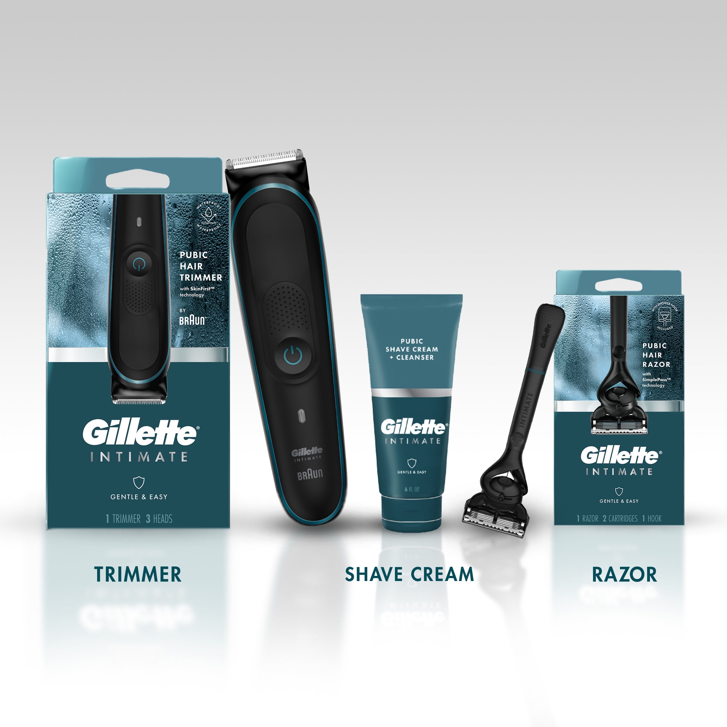 Gillette Men's Ultimate 3-Piece Intimate Grooming Kit - Walmart.com