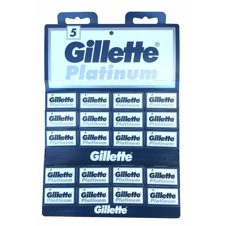 Gillette Platinum Double Edge Shaving Blades 100 blades Pack