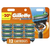 Gillette Pro Glide Mens Razor Blades, 12 Blade Refills, Blue