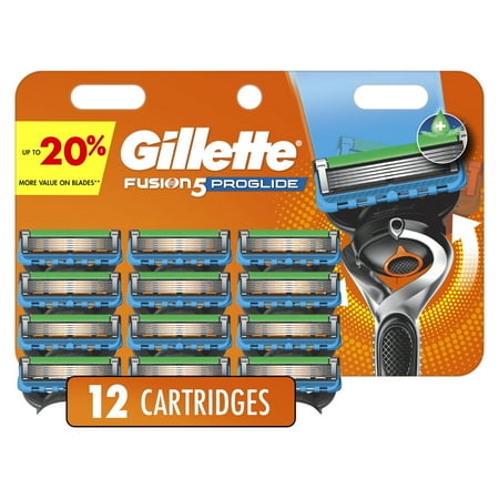 Gillette Pro Glide Men's Razor Blades, 12 Blade Refills, Blue