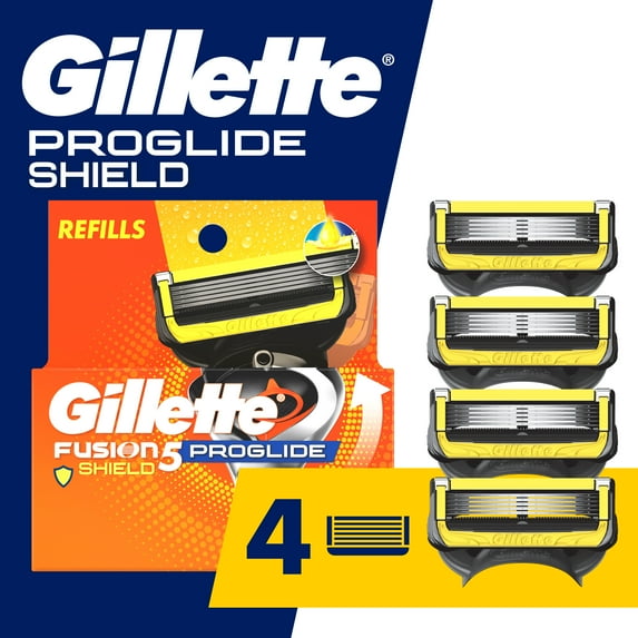 Gillette Pro Glide Shield Men's Razor Blade Refill Cartridges, 4 Ct