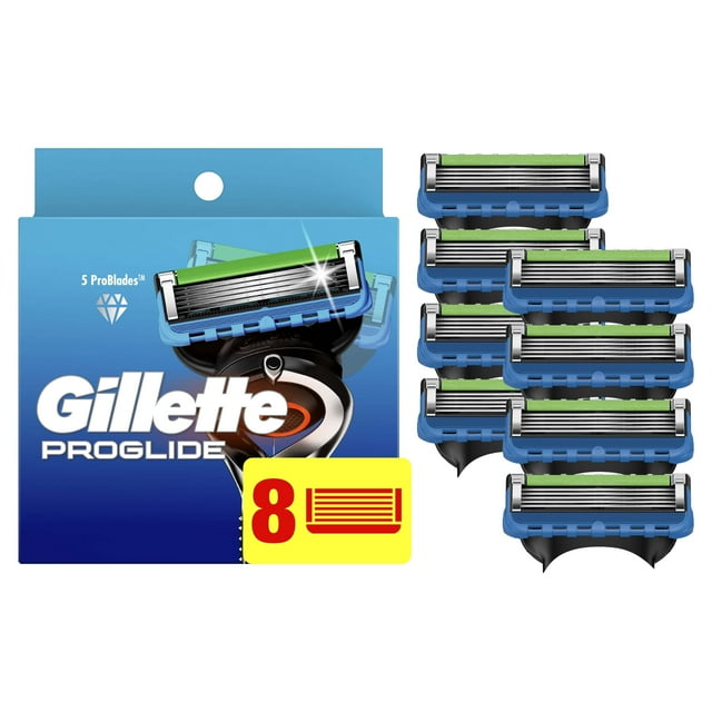 Gillette ProGlide Men's Razor Blades, 8 Blade Refills