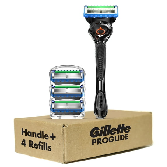 Gillette ProGlide Men's Razor Handle + 4 Blade Refills