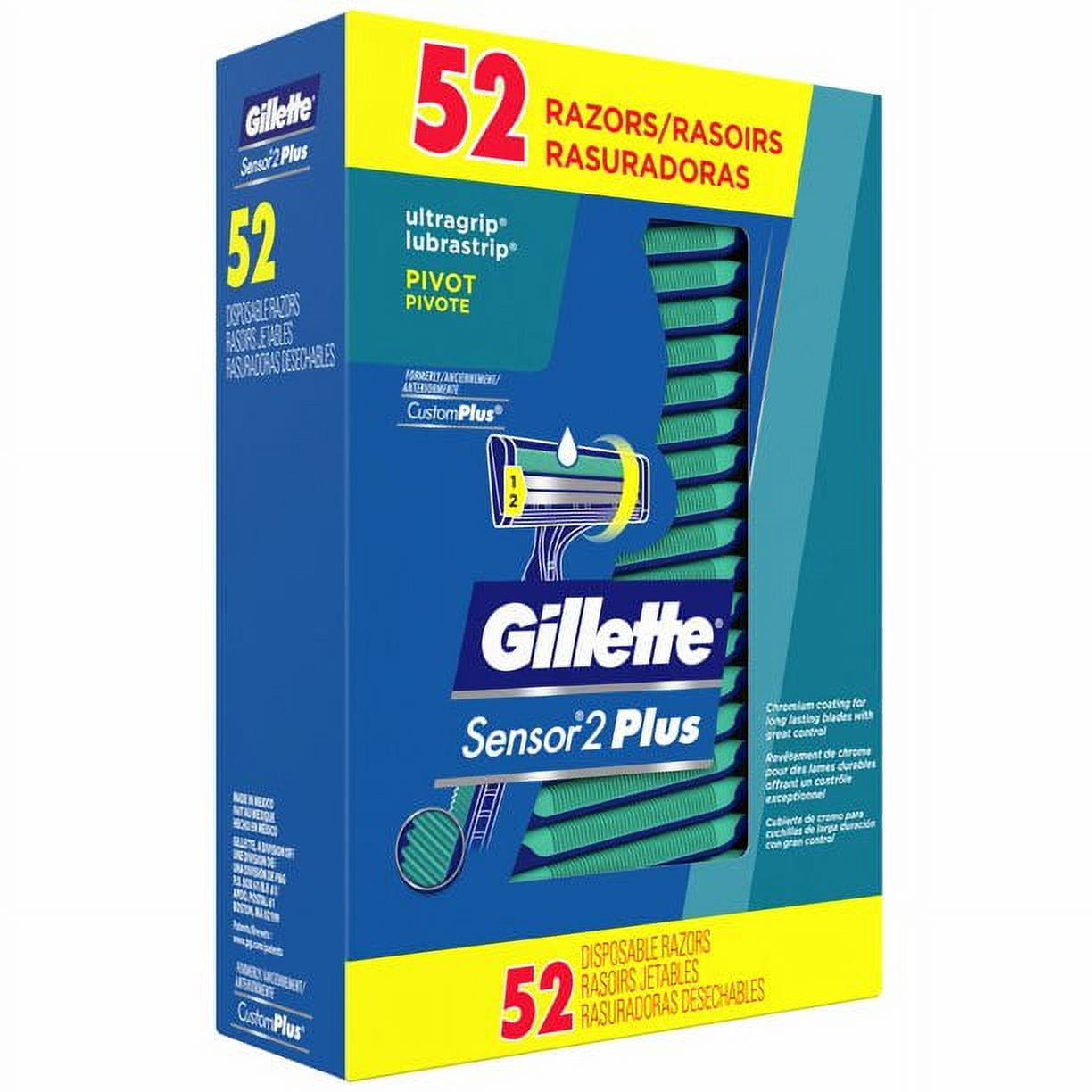 Gillette Sensor 2 Plus Disposable Razor (52 count)