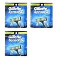 thumbnail image 1 of Gillette Sensor 3 Refill Blade Cartridges, 8 Count (Pack of 3) + Eyebrow Ruler, 1 of 2