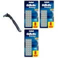 thumbnail image 1 of Gillette Sensor 3 Refill Razor Blade Catridges, 8 count + Compatible Sensor3 Razor (Pack of 3), 1 of 1