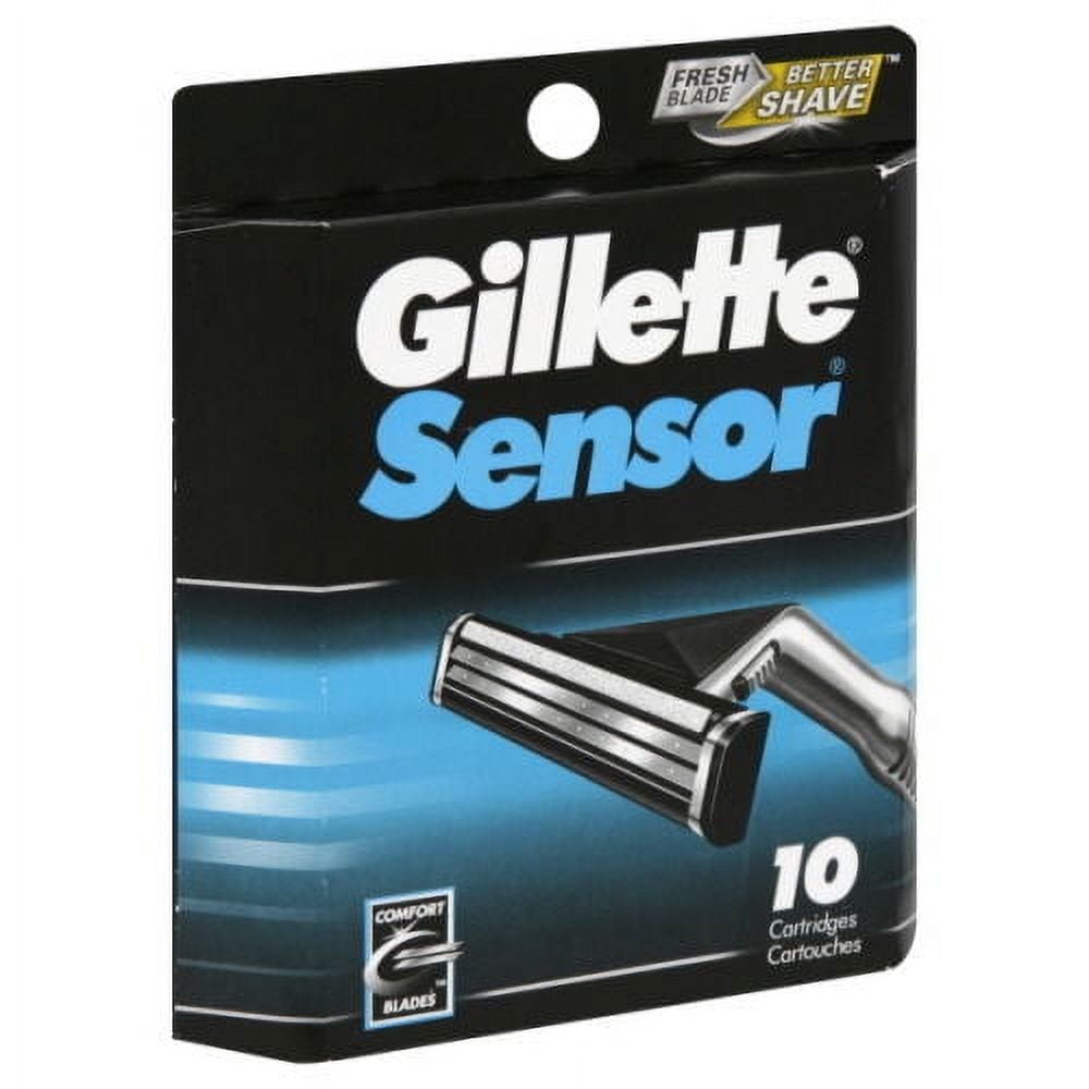 CONTINENTAL PHOTO Gillette Sensor Blade Refill Cartridges, 10 Ct