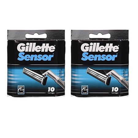 Gillette Sensor Blade Refill Cartridges 20-Count + LA Cross Tweezers 71817