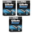 thumbnail image 1 of Gillette Sensor Blade Refill Cartridges 30-Count + Schick Slim Twin ST for Sensitive Skin, 1 of 2